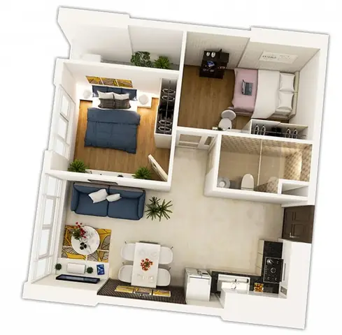 Mẫu Nhà Cấp 4 40m2 2 Phòng Ngủ: 5+ Thiết Kế Đẹp, Tiết Kiệm & Tối Ưu Không Gian