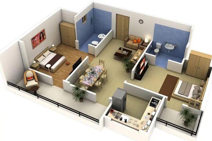Mẫu Nhà Cấp 4 40m2 2 Phòng Ngủ: 5+ Thiết Kế Đẹp, Tiết Kiệm & Tối Ưu Không Gian