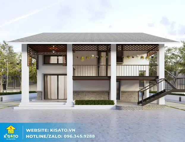 10 Mẫu Nhà Khung Thép 2 Tầng Đẹp, Báo Giá Thi Công Chi Tiết 2024