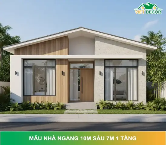 99+ Mẫu Nhà Ngang 1 Tầng Đẹp, Hiện Đại & Tối Ưu Chi Phí 2025