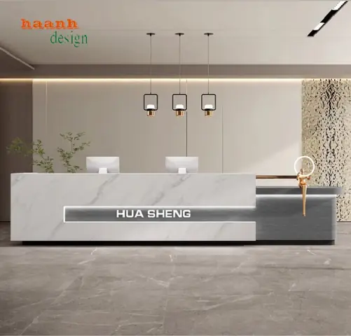 50+ Mẫu Quầy Lễ Tân Khách Sạn Đẹp, Sang Trọng & Ấn Tượng Nhất 2025