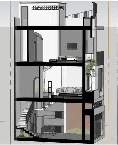 Mẫu Thiết Kế Nhà Ống 3x10m: 25+ Ý Tưởng Đẹp, Hiện Đại, Tối Ưu Công Năng