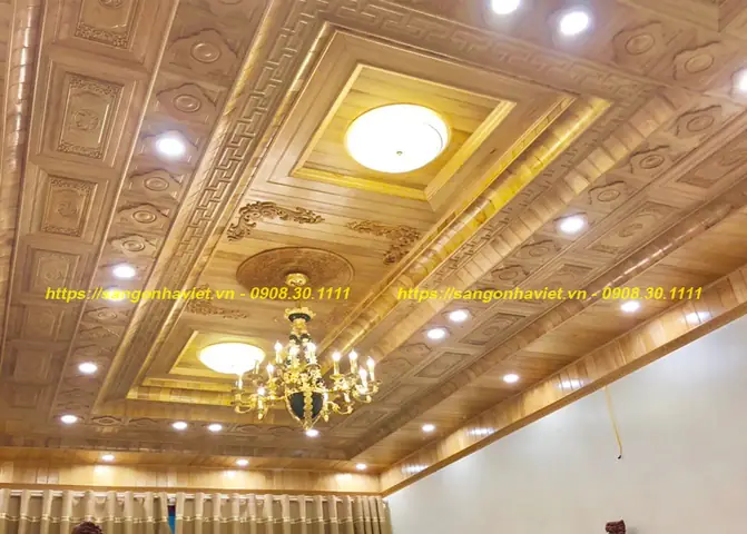 Top 10+ Mẫu Trần Gỗ Pơmu Đẹp, Sang Trọng Cho Mọi Không Gian