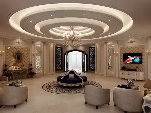 50+ Mẫu Trần Thạch Cao Phòng Khách Hình Tròn Đẹp, Hiện Đại & Ấn Tượng