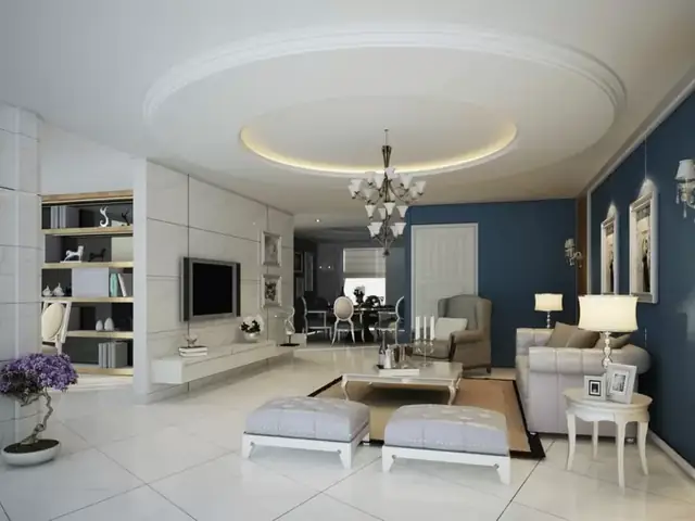 50+ Mẫu Trần Thạch Cao Phòng Khách Hình Tròn Đẹp, Hiện Đại & Ấn Tượng