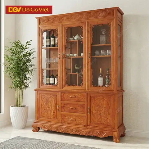 Top Mẫu Tủ Ly Gỗ Đẹp, Sang Trọng Và Phù Hợp Không Gian Sống