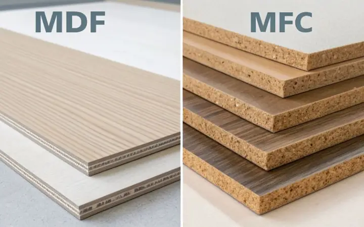 Mfc Và Mdf: So Sánh Chi Tiết Loại Gỗ Công Nghiệp Nào Tốt Hơn Cho Nội Thất? Mfc Và Mdf: So Sánh Chi Tiết Loại Gỗ Công Nghiệp Nào Tốt Hơn Cho Nội Thất?