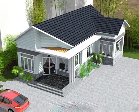 Top Mô Hình 3d Nhà Cấp 4 Hiện Đại & Tiện Nghi Dễ Xây