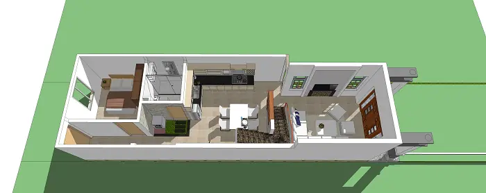 Top Mô Hình 3d Nhà Cấp 4 Hiện Đại & Tiện Nghi Dễ Xây