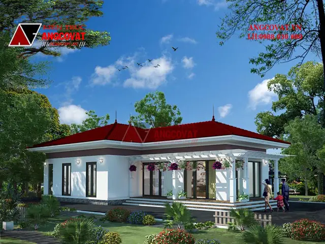 Mẫu Nhà 1 Tầng Không Gian Mở Đẹp & Hiện Đại 2025: Ý Tưởng Thiết Kế Thông Thoáng