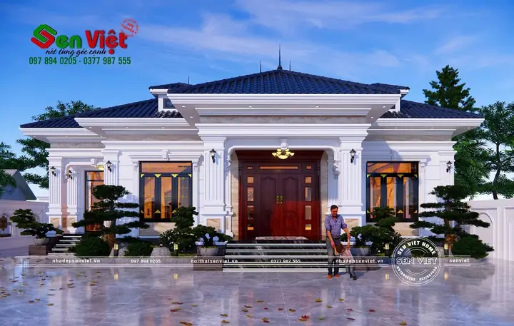 Top 99+ Mẫu Nhà 1 Tầng Tân Cổ Điển Đẹp Sang Trọng & Tiện Nghi