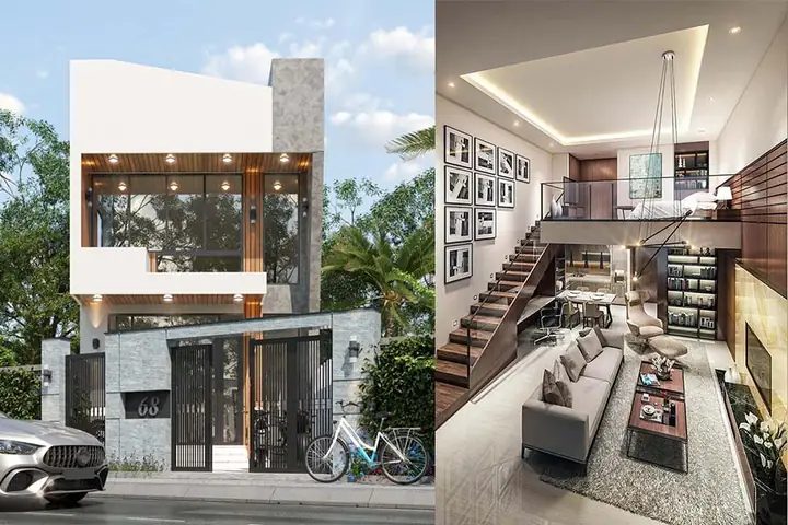 Top 99+ Mẫu Nhà 1 Trệt 1 Lửng 1 Lầu Đẹp & Xu Hướng Thiết Kế Mới Nhất 2026