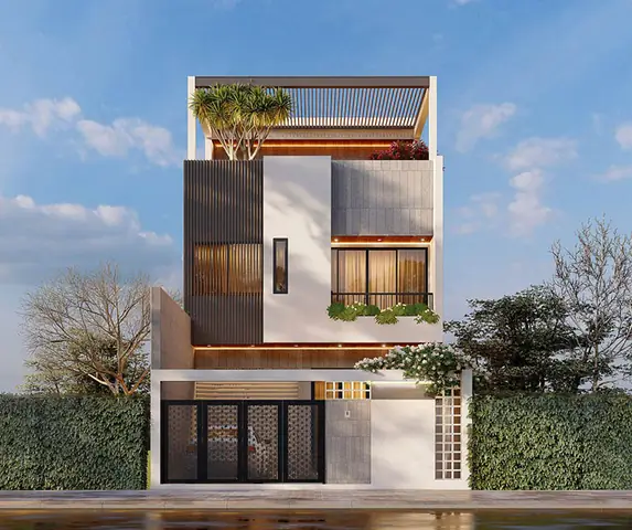 Nhà 3 Tầng Có Sân Thượng: Mẫu Thiết Kế Đẹp, Tiện Nghi & Công Năng Tối Ưu