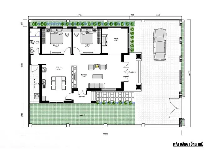 Top 10+ Mẫu Thiết Kế Nhà 40m2 2 Phòng Ngủ Đẹp, Thông Minh Cho Gia Đình