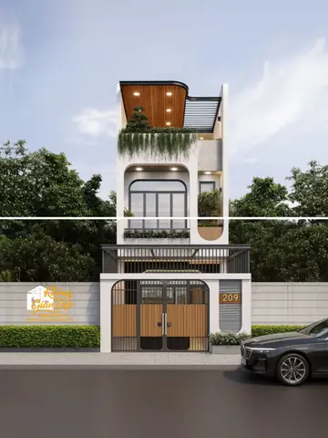 Nhà 5x20 Có Giếng Trời: Mẫu Thiết Kế Đẹp, Tối Ưu Ánh Sáng & Không Gian