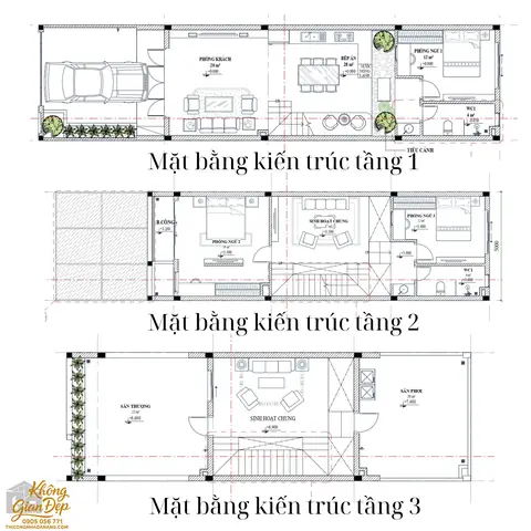 Nhà 5x20 Có Giếng Trời: Mẫu Thiết Kế Đẹp, Tối Ưu Ánh Sáng & Không Gian