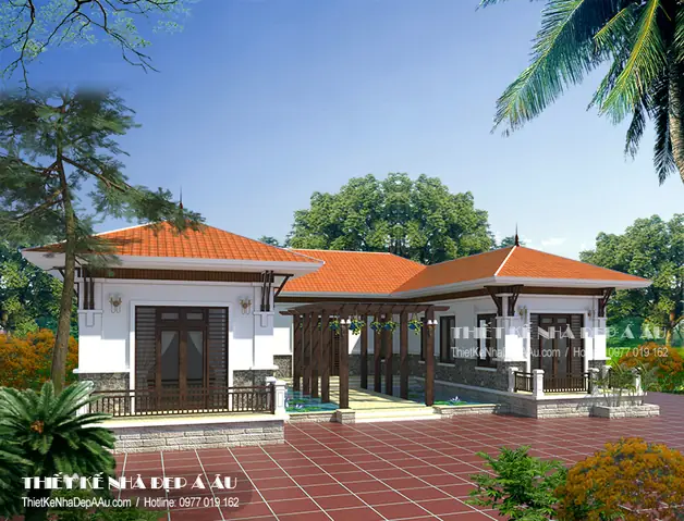 30+ Mẫu Nhà Cấp 4 Chữ U Đẹp Hiện Đại & Sang Trọng 2026