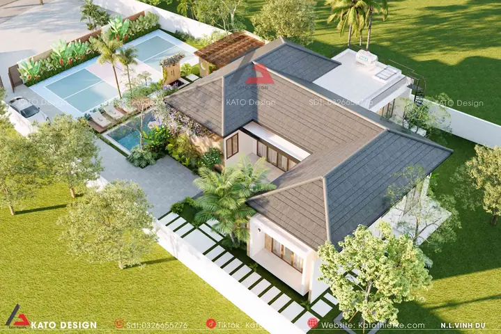 Nhà Cấp 4 Hình Chữ U Giá Rẻ: Thiết Kế, Chi Phí & Kinh Nghiệm Xây Dựng