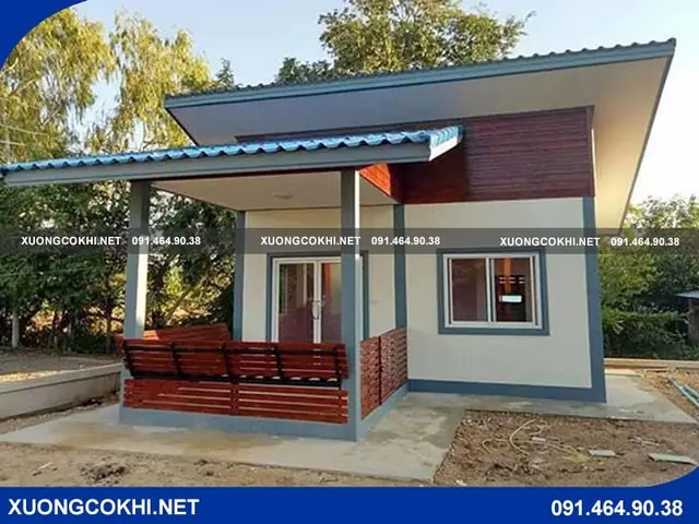 Mẫu Nhà Cấp 4 Mái Tôn 60m2: Đẹp, Tiết Kiệm Chi Phí, 2 Phòng Ngủ Phổ Biến