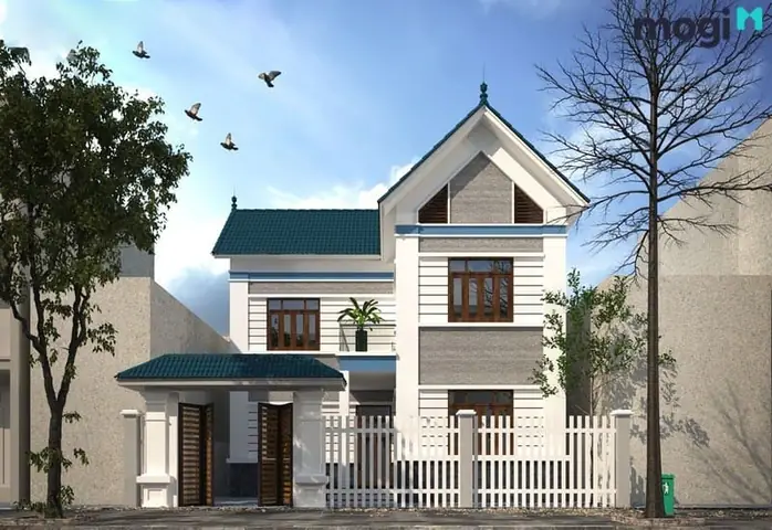 Mẫu Nhà Chữ L 2 Tầng 400 Triệu Đẹp Hiện Đại & Kinh Nghiệm Xây Dựng