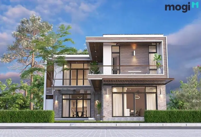 Mẫu Nhà Chữ L 2 Tầng 400 Triệu Đẹp Hiện Đại & Kinh Nghiệm Xây Dựng