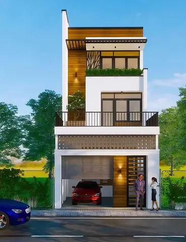 Top 50+ Ý Tưởng Thiết Kế Nhà Lầu Có Gara Xe Hơi Đẹp, Sang Trọng