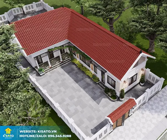 Top 80+ Mẫu Nhà Cấp 4 Chữ L Mái Thái Đẹp & Tiện Nghi 2026