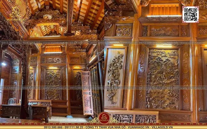 Top 36+ Mẫu Nhà Nội Thất Gỗ Đẹp, Hiện Đại & Sang Trọng 2026