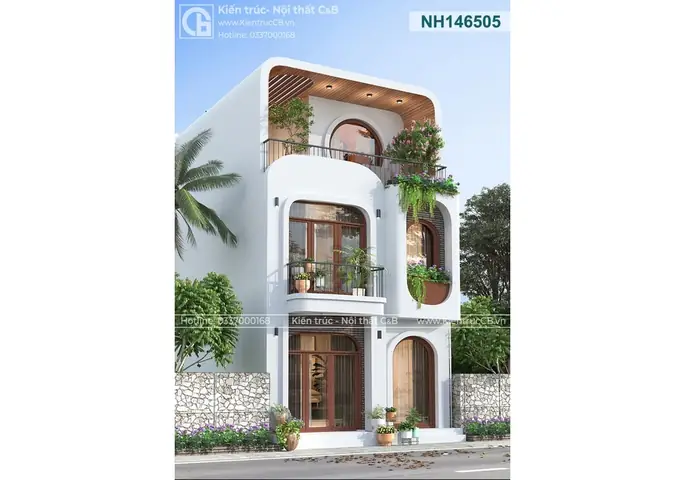 35+ Mẫu Nhà Ống Phong Cách Địa Trung Hải Đẹp Mê Ly & Ý Tưởng Thiết Kế