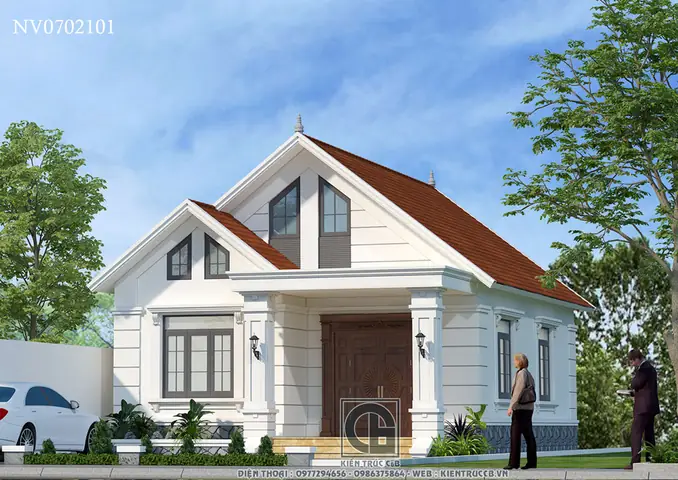 1000+ Mẫu Nhà Vuông 1 Tầng Mái Thái Đẹp, Hiện Đại 2026