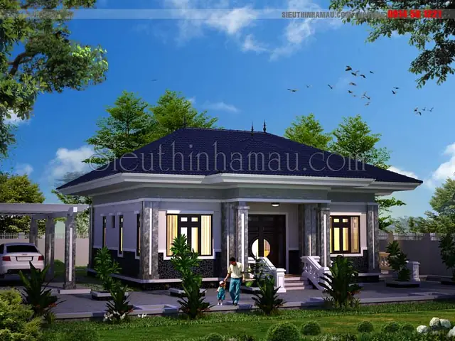 1000+ Mẫu Nhà Vuông 1 Tầng Mái Thái Đẹp, Hiện Đại 2026