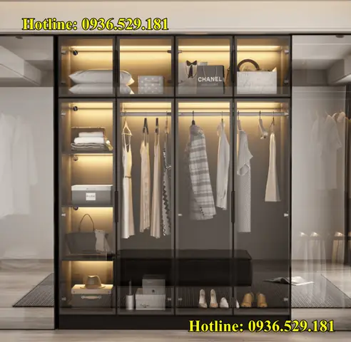 50+ Mẫu Tủ Quần Áo Nhôm Kính Đẹp, Sang Trọng Và Bền Bỉ (2025)