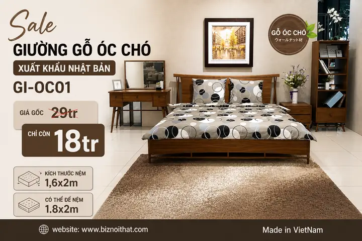 Nội Thất Gỗ Óc Chó Xuất Khẩu: Đặc Điểm, Xu Hướng & Nơi Mua Uy Tín