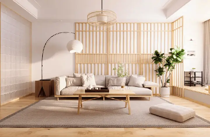 Phòng Khách Phong Cách Nhật: 70+ Mẫu Thiết Kế Đẹp, Đơn Giản & Tinh Tế