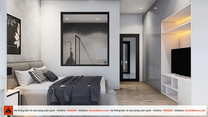 Mẫu Thiết Kế Phòng Ngủ 25m2 Có Nhà Vệ Sinh Khép Kín Đẹp & Tiện Nghi Mẫu Thiết Kế Phòng Ngủ 25m2 Có Nhà Vệ Sinh Khép Kín Đẹp & Tiện Nghi