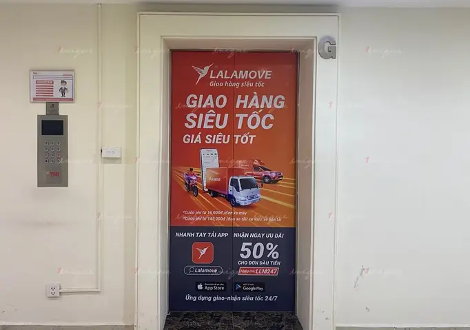 Quảng Cáo Dán Cửa Thang Máy: Lợi Ích, Cách Thực Hiện & Đơn Vị Uy Tín