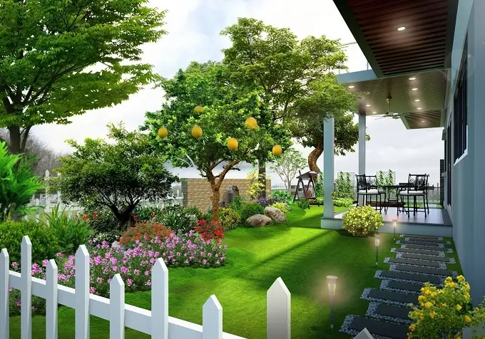 Mẫu Sân Vườn Đẹp Ở Nông Thôn: Ý Tưởng Thiết Kế Cho Nhà Cấp 4 & Biệt Thự