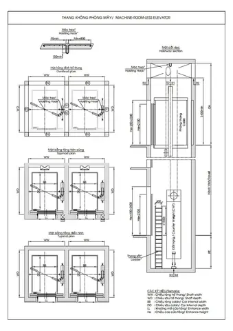 Kích Thước Thang Máy Công Cộng Chuẩn, Tải Trọng & Tiêu Chuẩn An Toàn 2024