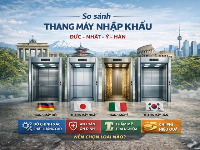 Thang Máy Nhập Khẩu Đức: Thương Hiệu Nổi Bật, Ưu Điểm Vượt Trội & Kinh Nghiệm Chọn Lựa