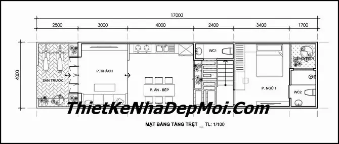 Mẫu Thiết Kế Nhà 1 Tầng 4x20m: Tối Ưu Công Năng, Chi Phí Hợp Lý Mẫu Thiết Kế Nhà 1 Tầng 4x20m: Tối Ưu Công Năng, Chi Phí Hợp Lý
