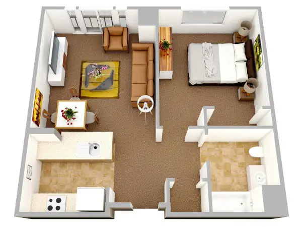 Thiết Kế Nhà 40m2 1 Phòng Ngủ: Mẫu Đẹp, Tối Ưu Không Gian & Chi Phí