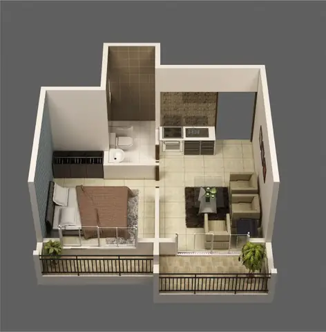 Thiết Kế Nhà 40m2 1 Phòng Ngủ: Mẫu Đẹp, Tối Ưu Không Gian & Chi Phí