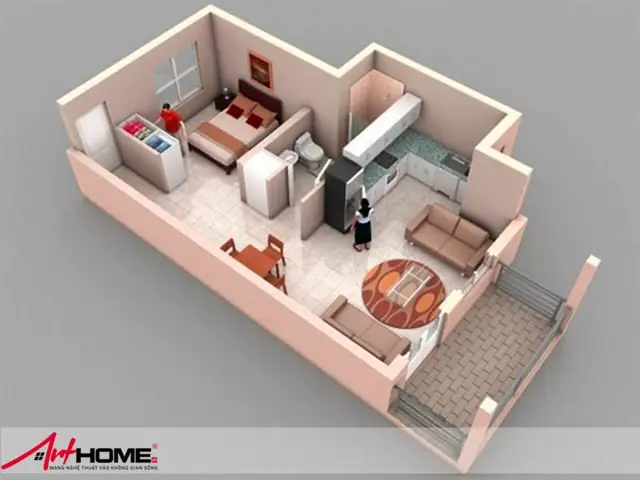 Thiết Kế Nhà 40m2 1 Phòng Ngủ: Mẫu Đẹp, Tối Ưu Không Gian & Chi Phí