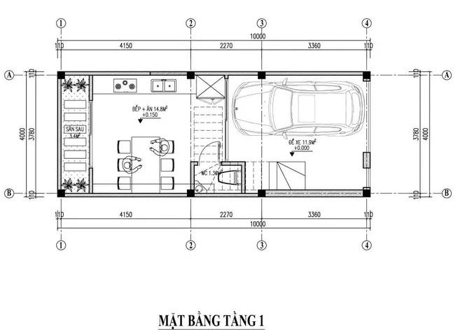Mẫu Thiết Kế Nhà 40m2 3 Phòng Ngủ Đẹp: Tối Ưu Không Gian Cho Gia Đình Mẫu Thiết Kế Nhà 40m2 3 Phòng Ngủ Đẹp: Tối Ưu Không Gian Cho Gia Đình