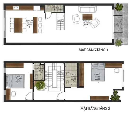 40+ Mẫu Thiết Kế Nhà 5x12m Đẹp, Hiện Đại Kèm Bản Vẽ Chi Tiết