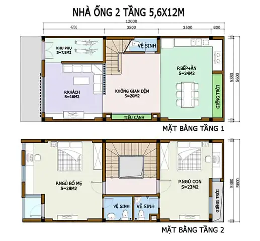 40+ Mẫu Thiết Kế Nhà 5x12m Đẹp, Hiện Đại Kèm Bản Vẽ Chi Tiết