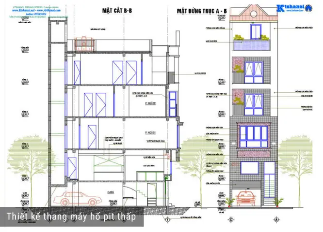 Thiết Kế Nhà 5 Tầng Có Thang Máy: Mẫu Đẹp, Bố Trí Tối Ưu & Chi Phí