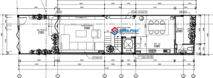 Thiết Kế Nhà 5 Tầng Có Thang Máy: Mẫu Đẹp, Bố Trí Tối Ưu & Chi Phí
