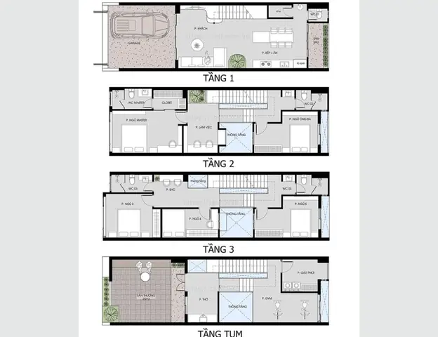 Thiết Kế Nhà 5x16 Có Gara: Tuyển Chọn Mẫu Đẹp, Tối Ưu Diện Tích & Công Năng Thiết Kế Nhà 5x16 Có Gara: Tuyển Chọn Mẫu Đẹp, Tối Ưu Diện Tích & Công Năng