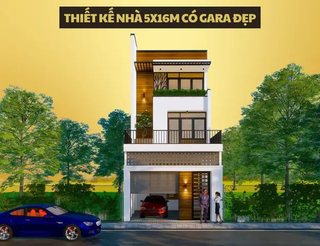 Thiết Kế Nhà 5x16 Có Gara: Tuyển Chọn Mẫu Đẹp, Tối Ưu Diện Tích & Công Năng Thiết Kế Nhà 5x16 Có Gara: Tuyển Chọn Mẫu Đẹp, Tối Ưu Diện Tích & Công Năng